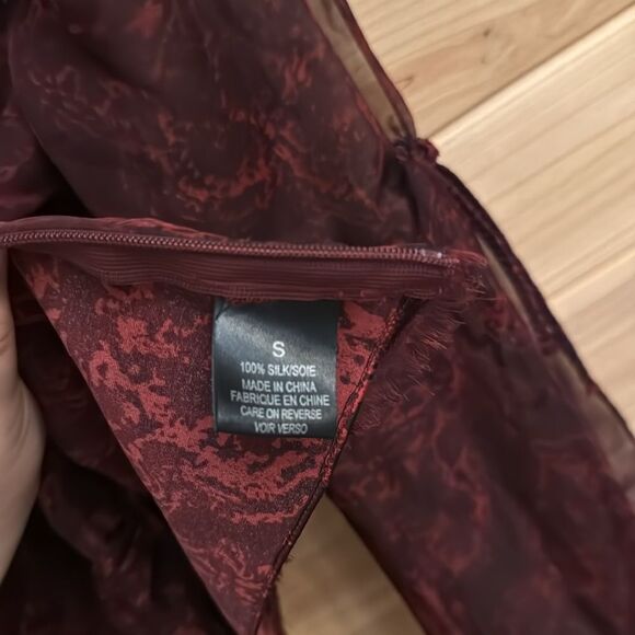 Ellie Tahari Sz Small Silk Whimsigoth Dark Romantic Y2K Babydoll Empire Blouse - Picture 13 of 14